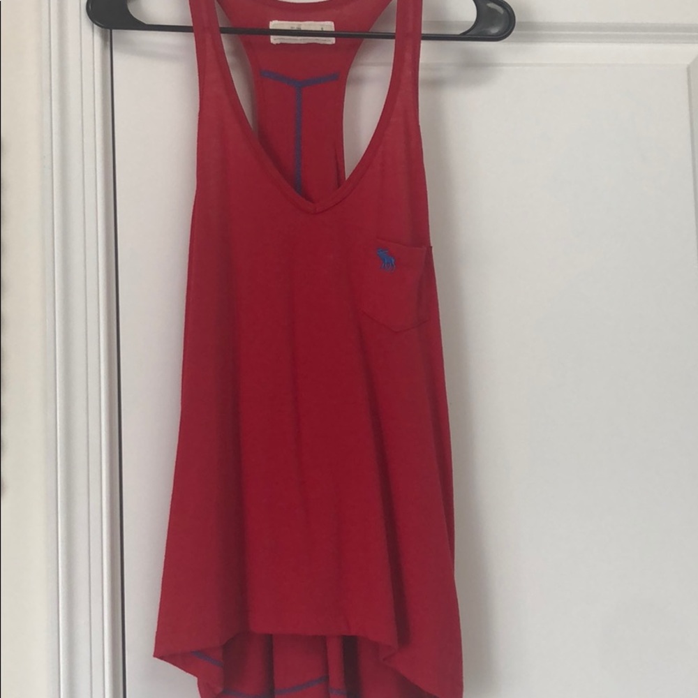 Abercrombie&Fitch red tank top logo